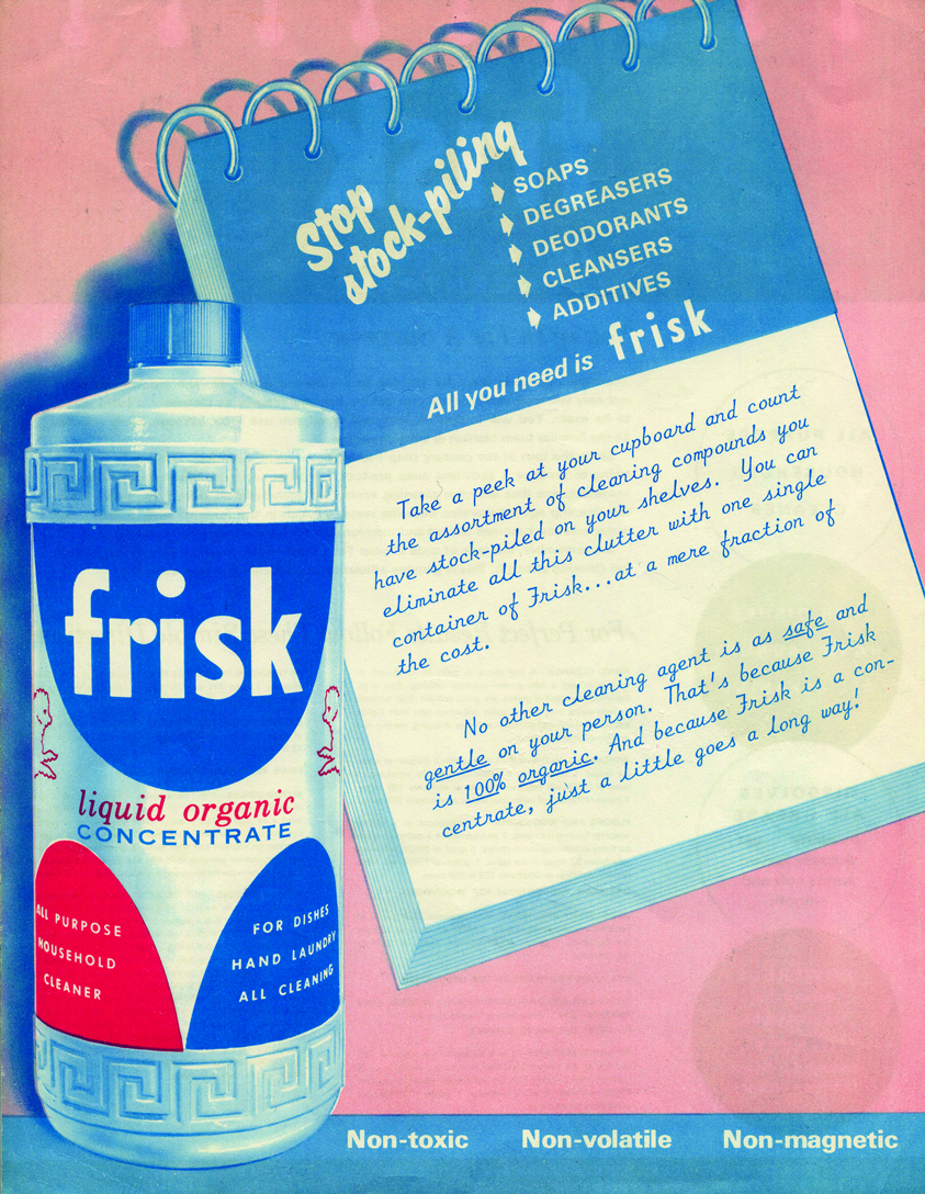 安利最早的产品——FRISK™多用途清洁剂，后改名为L.O.C